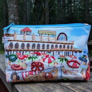Zippered Beaded Cosmetic Bag